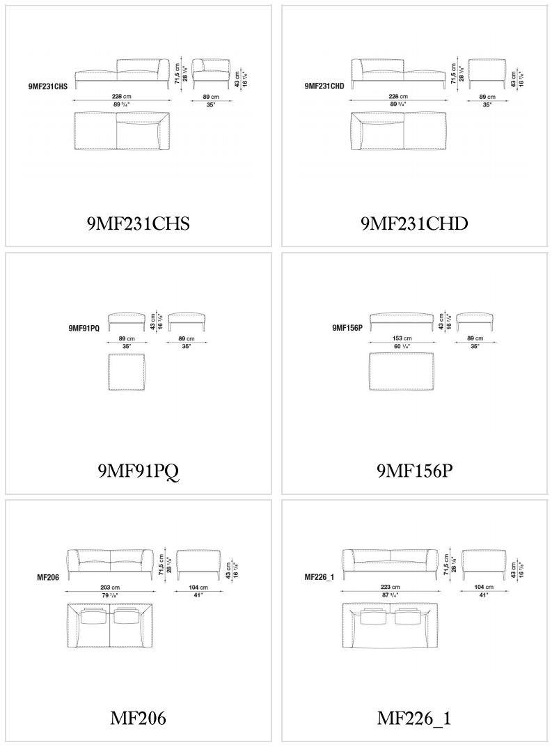 B&B Italia Модульный угловой диван из ткани Michel sun-id-1373476 - Вид №10