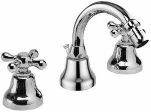 Rubinetteria Giulini Смеситель для биде для столешницы с 3 отверстиями и поворотным изливом Lotus - vienna Fa545