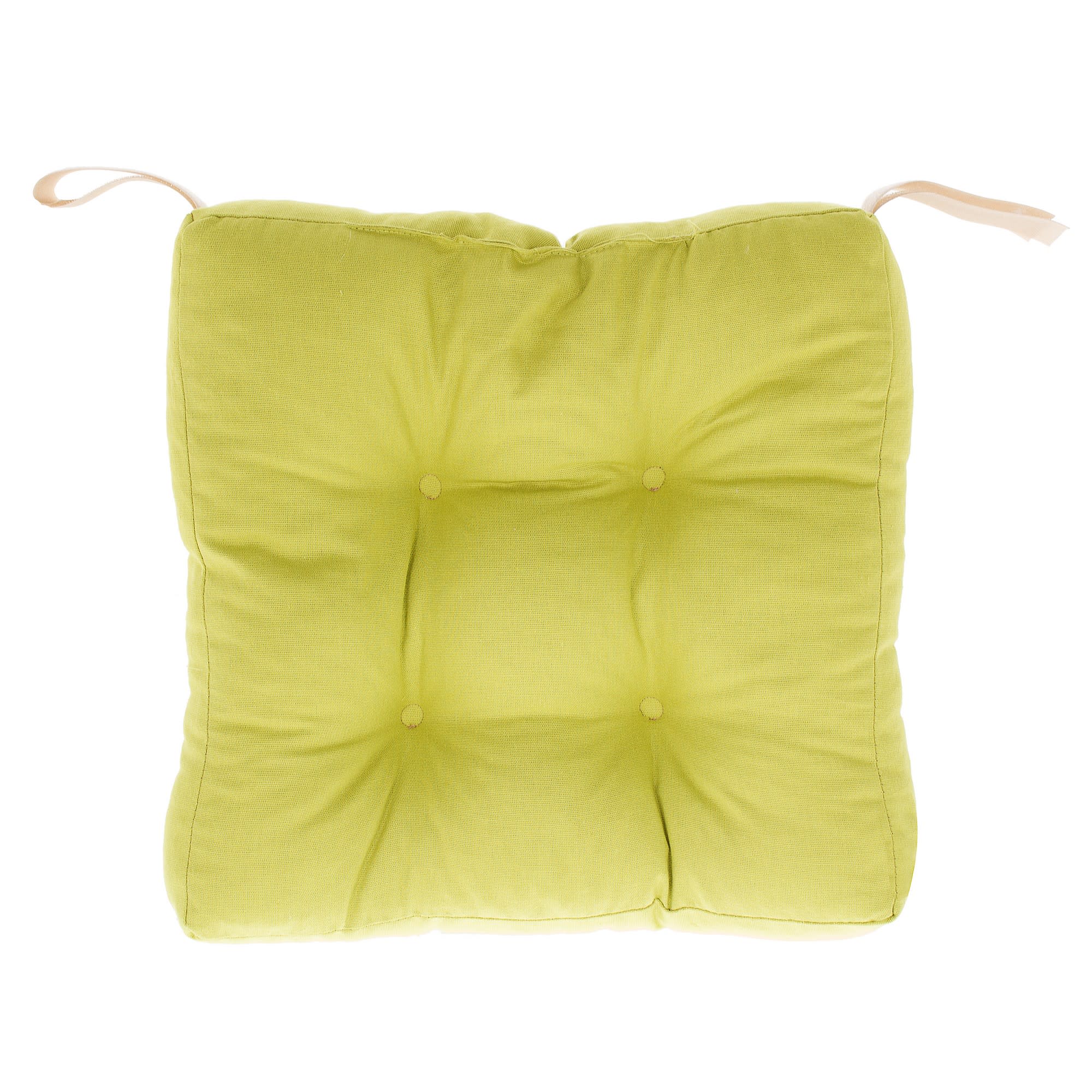 18629309 Сидушка для стула 40х40х6 см цвет горчичный Santreyd 