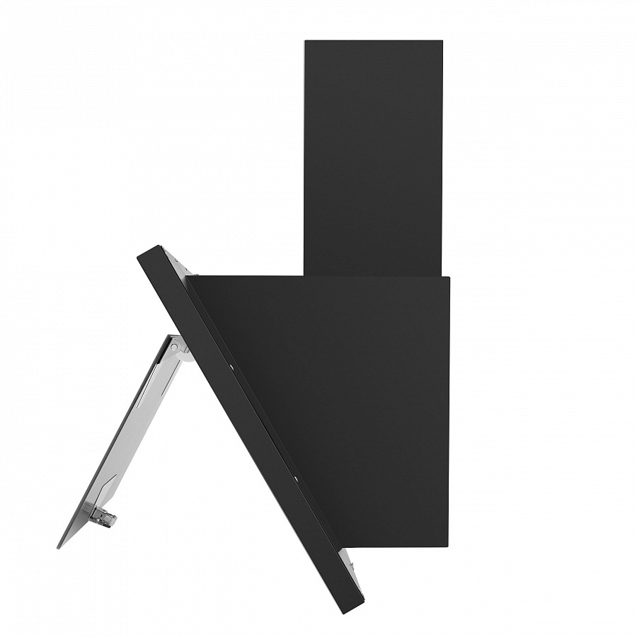 TOWER Light 60 Black Glass Black Вытяжка tower light 60 чёрный/чёрное стекло/ • тип: настенная• цвет: черный• управление: кнопочное• ширина, мм: 600• полная потребляемая мощность, вт: 150• количество скоростей: 3• максимальная производительность, м3/ч: 47 Santreyd  - Вид №6