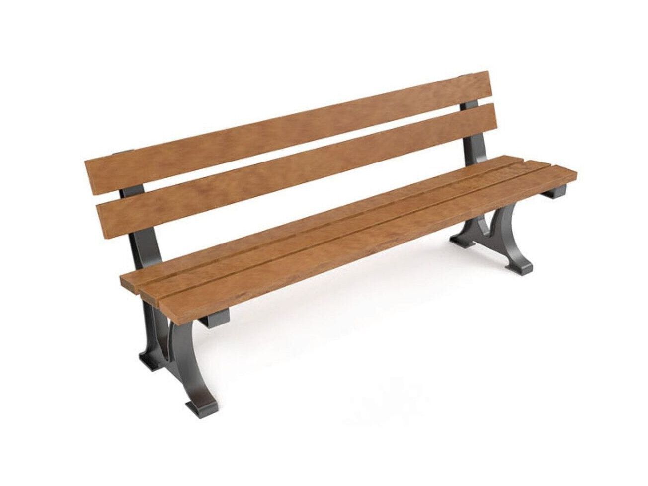 Деревянная скамья со спинкой Studio Città ARCH-00001225