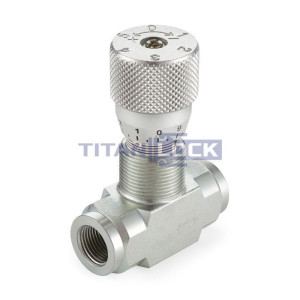 Гидравлический дроссель двунаправленный, 1/2", BP/BP, сталь, TL2WHT1/2FF TITAN LOCK