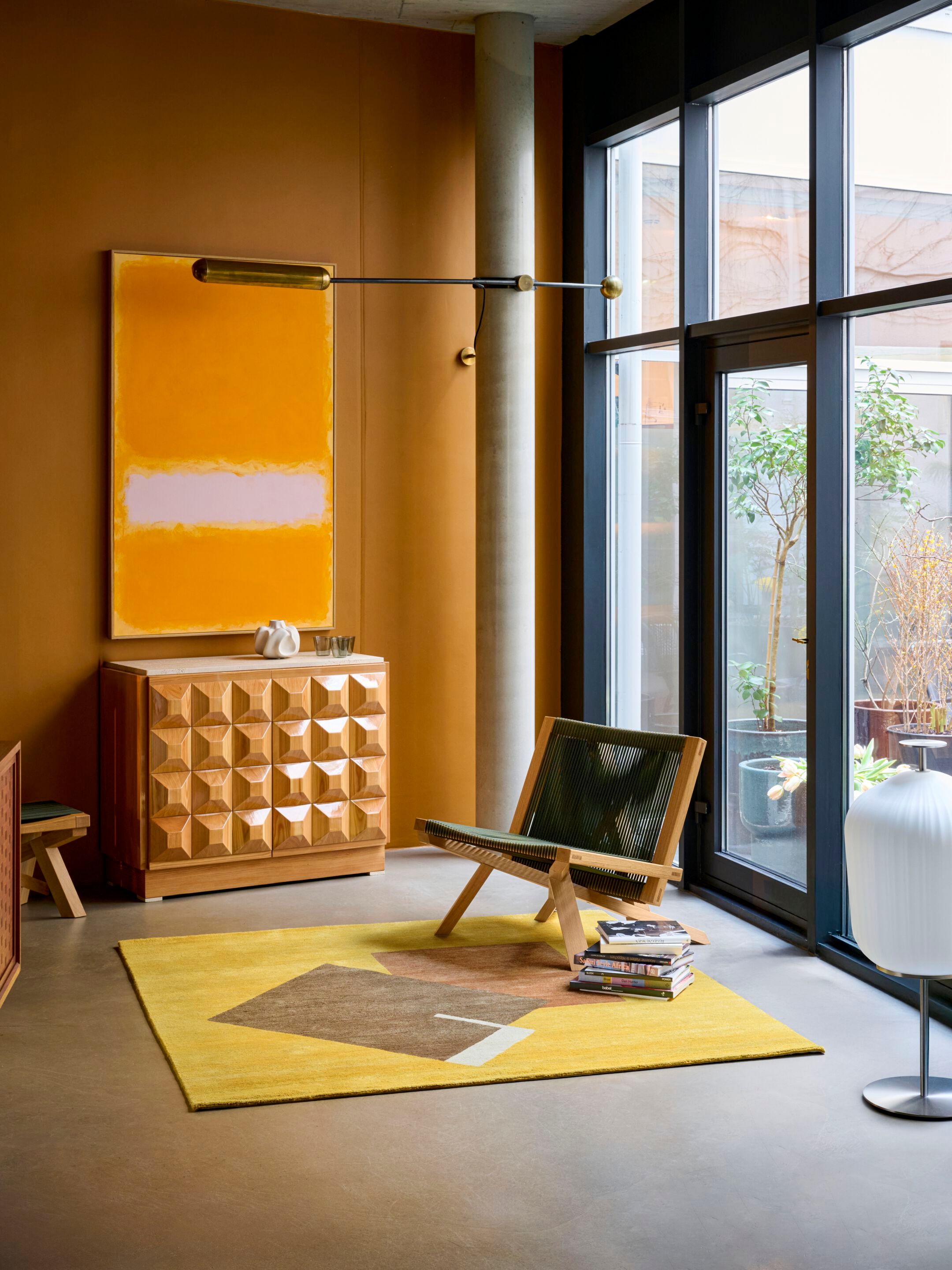 Шерстяной ковер с геометрическим рисунком Classicon Castellar ARCH-00034525 - Вид №1