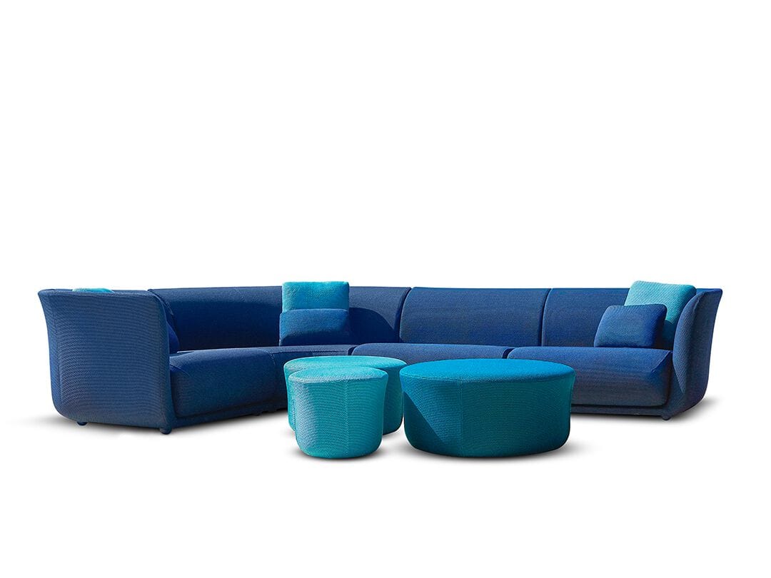 Тканевый модульный садовый диван Vondom Suave ARCH-00133002