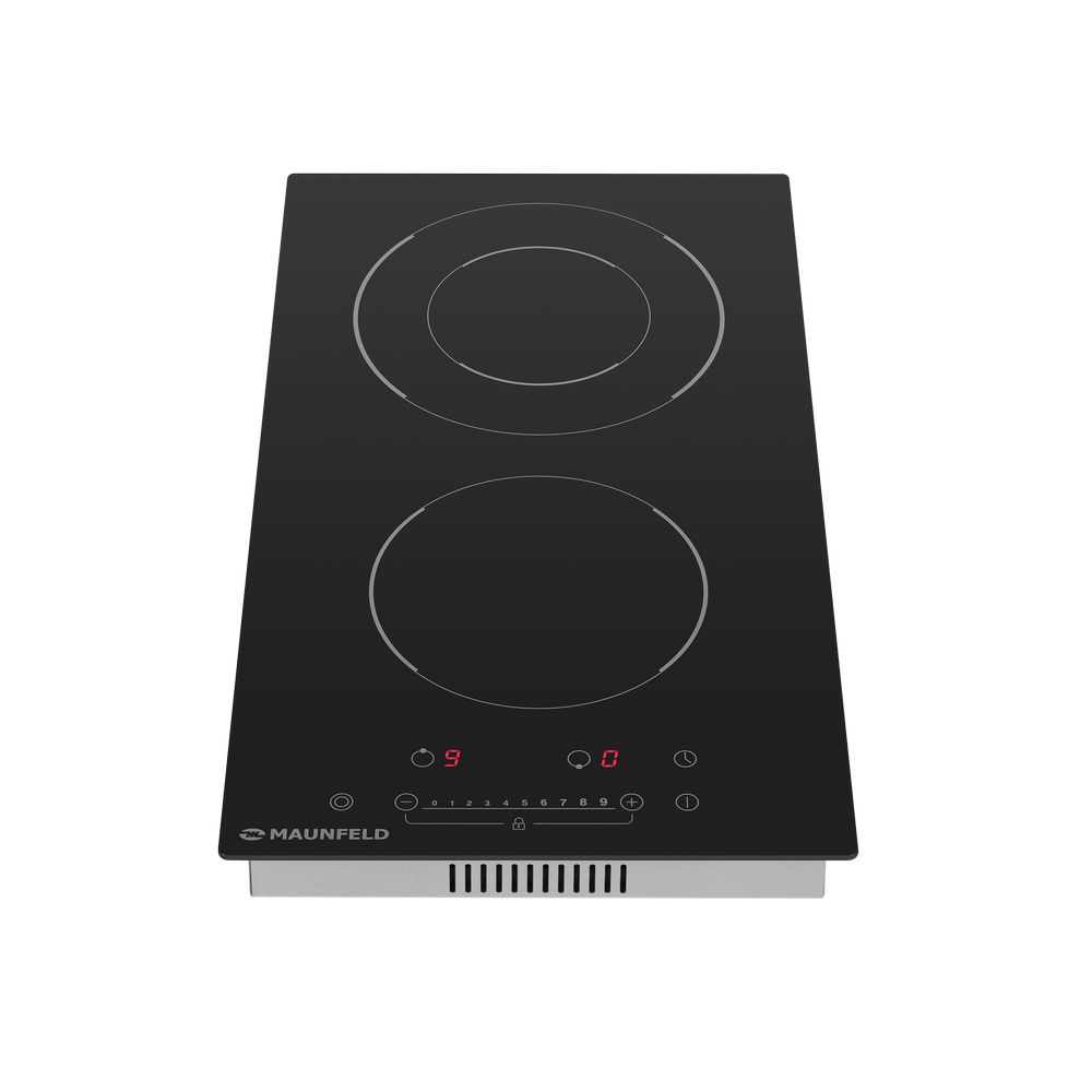 EVCE.292F.D-BK Электрическая панель evce.292-bk/ домино, • тип: электрическая 30 см • тип установки: независимая • управление: фронтальное, сенсорное • конфорка с двойной зоной нагрева, нагревательный элемент: hi-light, 2шт • мощность конфорок, вт: 3000 Santreyd  - Вид №1