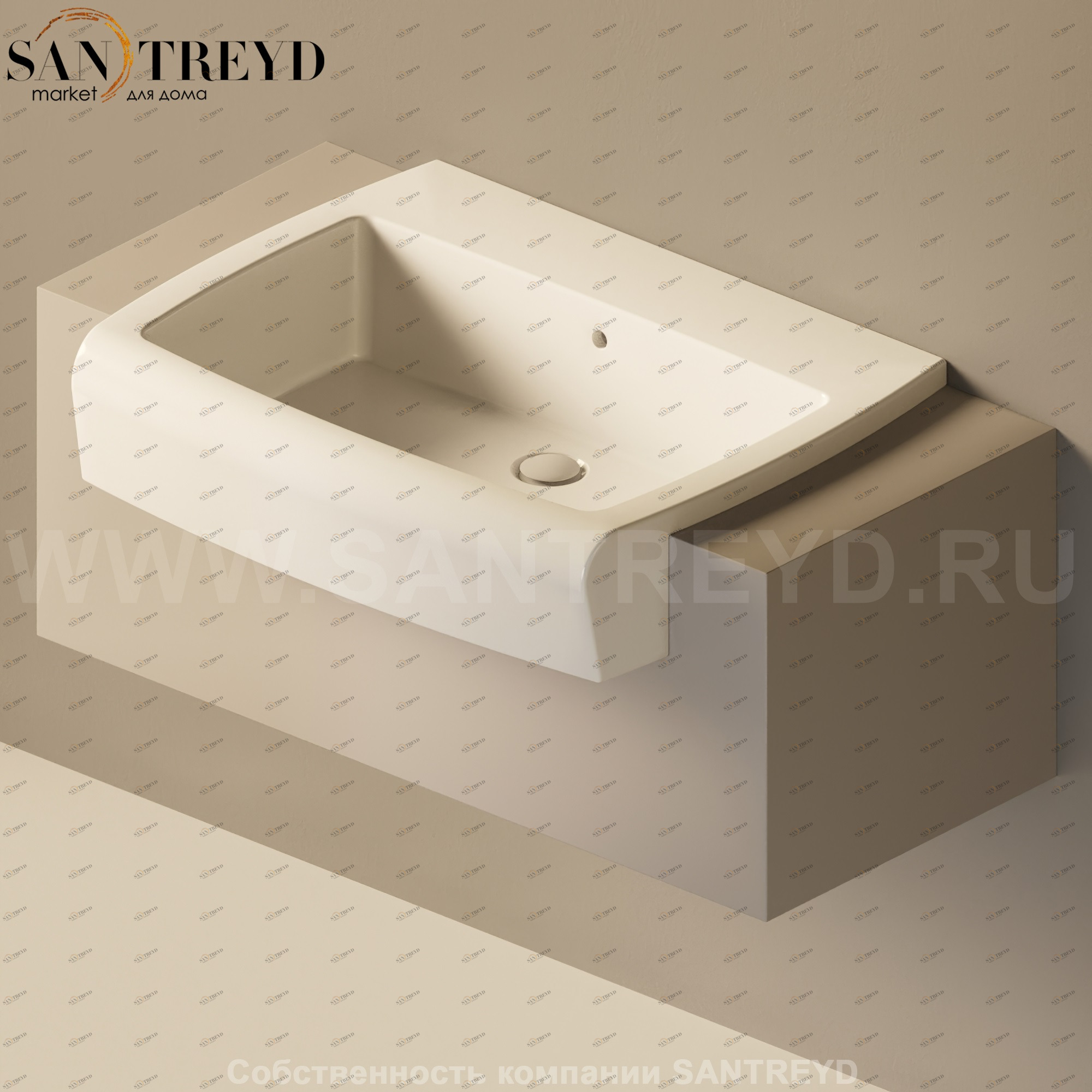 Flaminia UNA Консоль для раковины от 100 до 200 см серая UNA75C1.1019 Ceramica Flaminia UNA75C11019