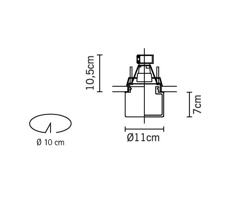 Fabbian Mono + Easy D14F36 01 встраиваемый потолочный 63249 - Вид №2