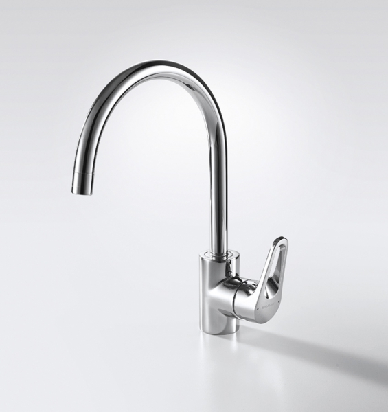 Смеситель для кухни с высоким Р-изливом DROP-D F748162C-2 bravat - Вид №1