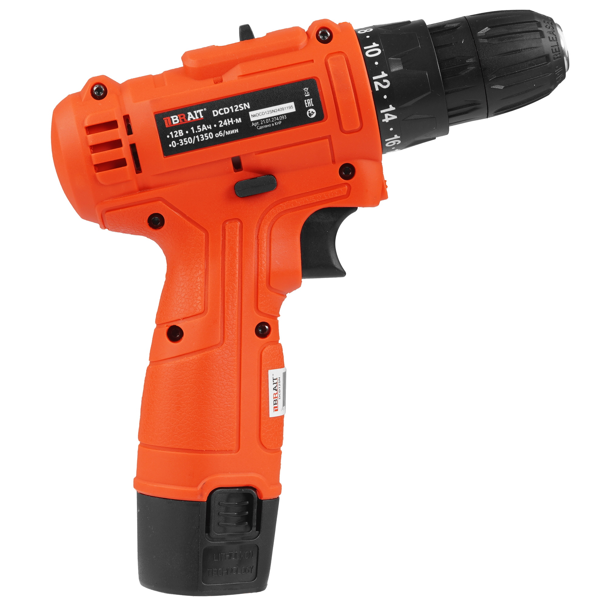 Дрель-шуруповерт DAMAN DCD12SN 9230667 BRAIT STDN-0106304 - Вид №1