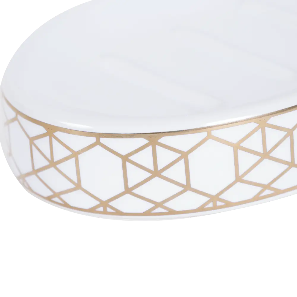 Мыльница «Gode», керамика, цвет золотой SWENSA STLM-2124855 - Вид №1