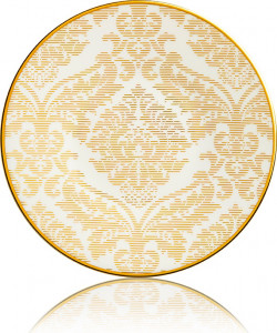 10626591 Haviland Тарелка десертная 16см "Дамасский узор" (золотая) Фарфор, Керамика