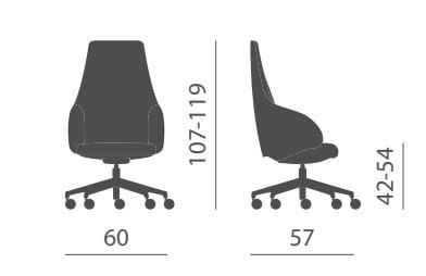 Офисное кресло руководителя Kastel Kontea ARCH-00048172 - Вид №8