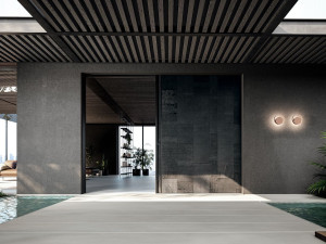 Раздвижная бронированная входная дверь