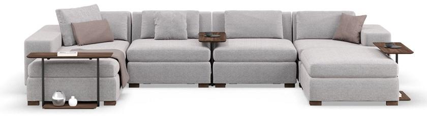 DE.CI Прямоугольный журнальный столик из орехового дерева Claw 12-lit-01-t - Вид №5