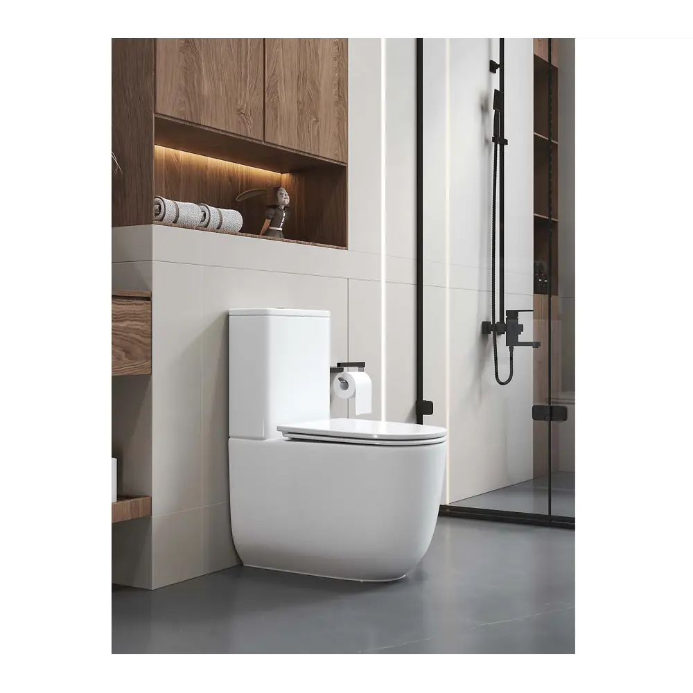 Унитаз-компакт Aquatek Optima Plus Tornado безободковый двойной смыв STLM-2055614 - Вид №7