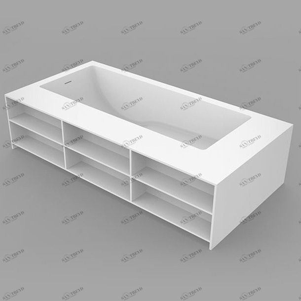 Dimasi Ванна прямоугольная отдельностоящая 2000x1000 Jade Library F белая JDLF01310200