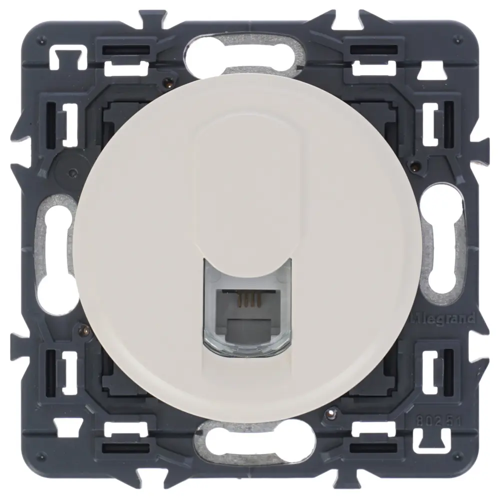 Розетка телефонная «Celiane» RJ11, цвет бежевый legrand STLM-2023837 - Вид №1