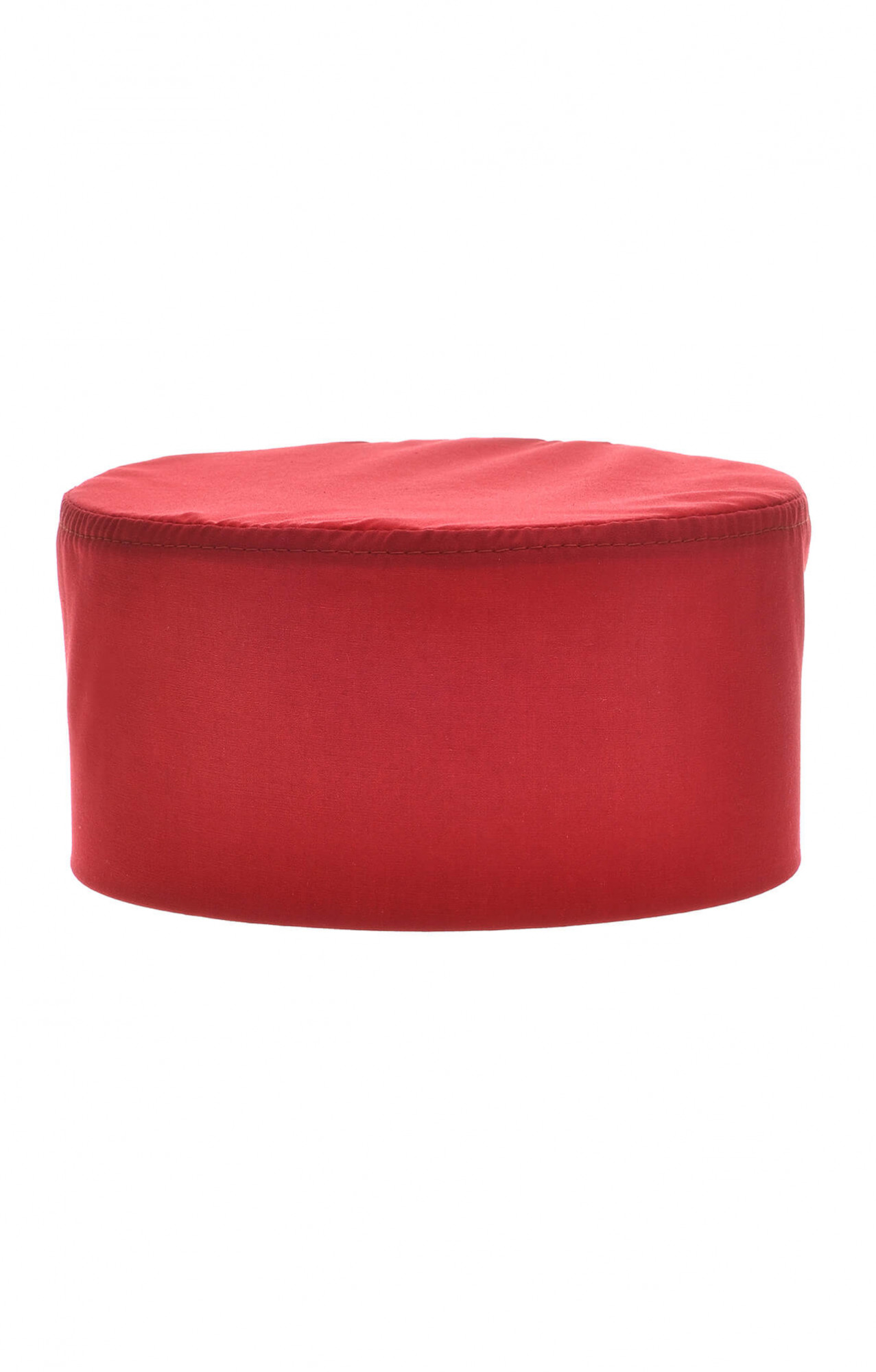 61167 Головной убор "Таблетка" ткань "Тиси" красная  Одежда для поваров  размер 57-58 Спецодежда 