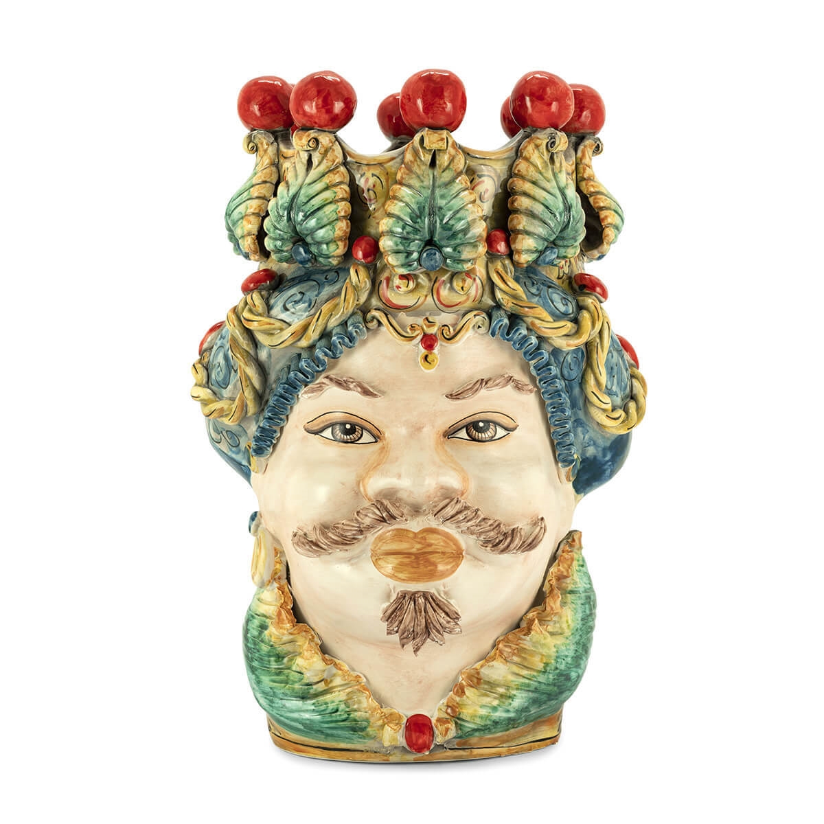 201079-10 ABHIKA ВАЗА MORO MAN BIG TRAD. WHITE 