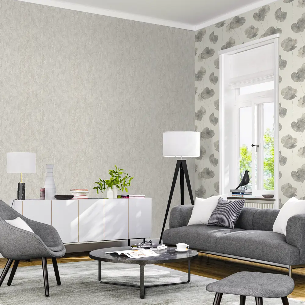 Обои флизелиновые Rasch Andywandy серые 0.53 м 458022 STLM-2187809 - Вид №3