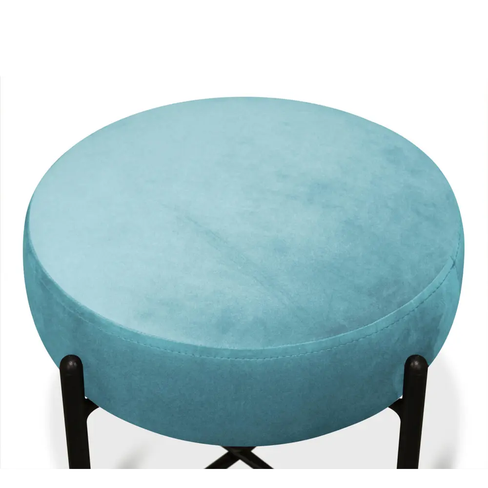 Банкетка Sheffilton SHT-B4 41x41x40 см металл цвет синий STLM-2102069 - Вид №1