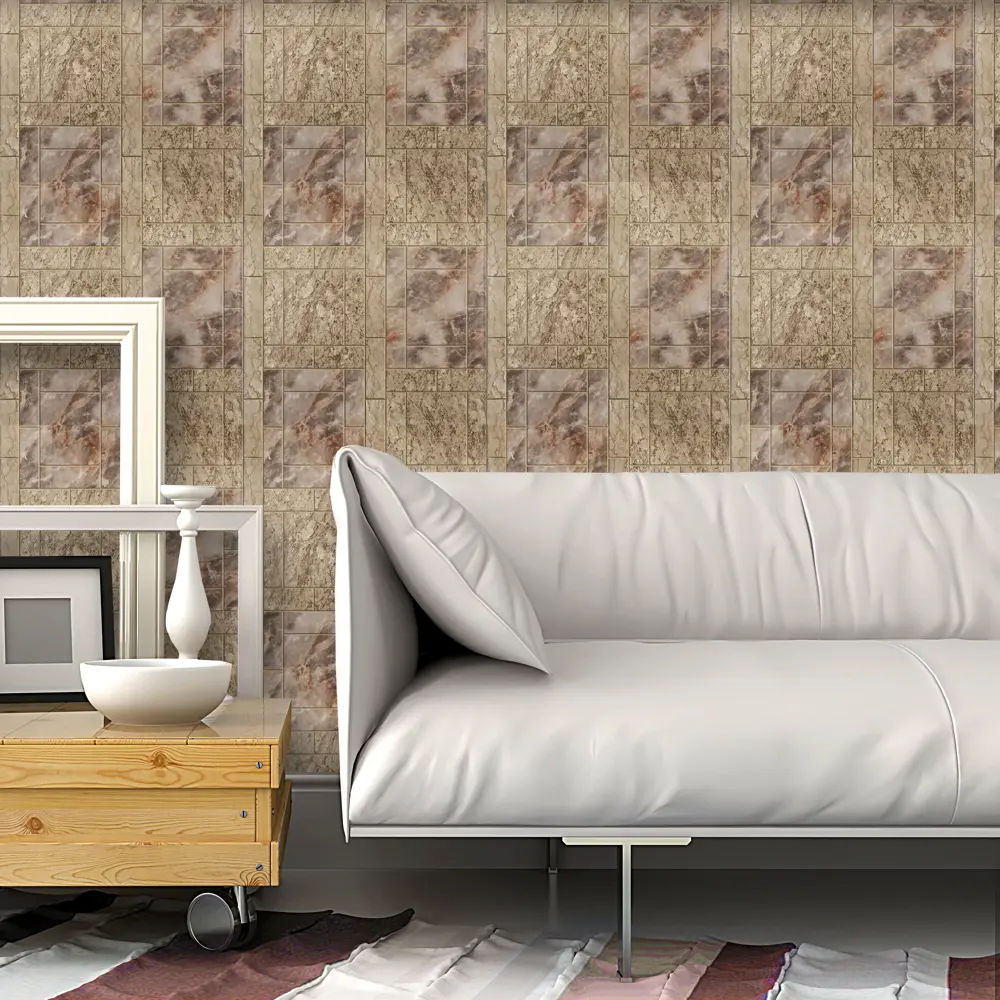 Обои бумажные Плитка бежевые 0.53 м 388-2 ВГ1 Santreyd STLM-2008668 - Вид №3