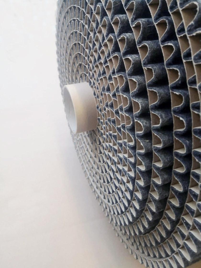 BUXKIN Акустическая стеновая ткань из переработанной кожи Ribbed sun-id-1415808 - Вид №4