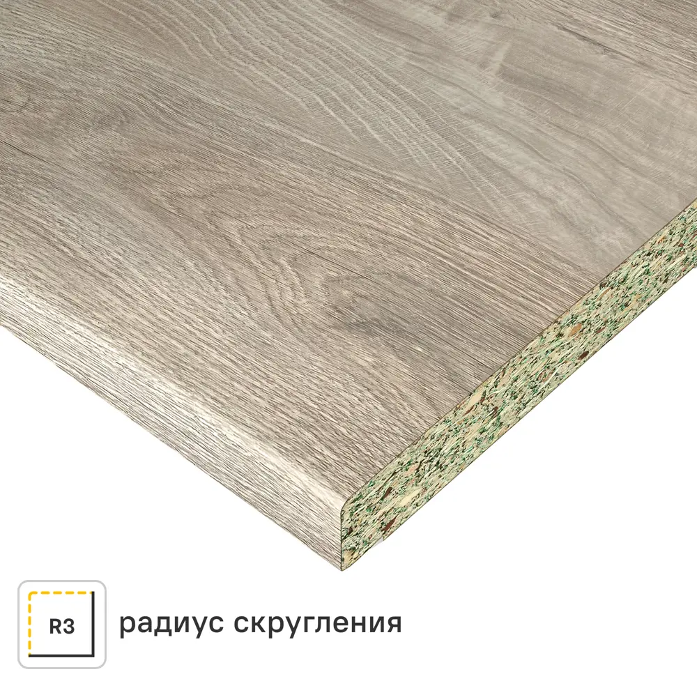 Столешница кухонная Союз Зея 305x60x3.8 см ДСП цвет серый Santreyd ДСП Постформинг STLM-2034835