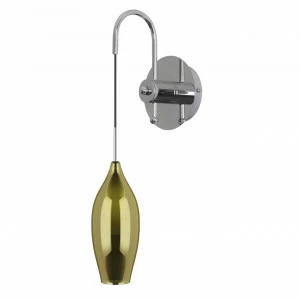 Бра Lightstar Pentola 803528 LIGHTSTAR  078613 Зеленый;прозрачный;серебро