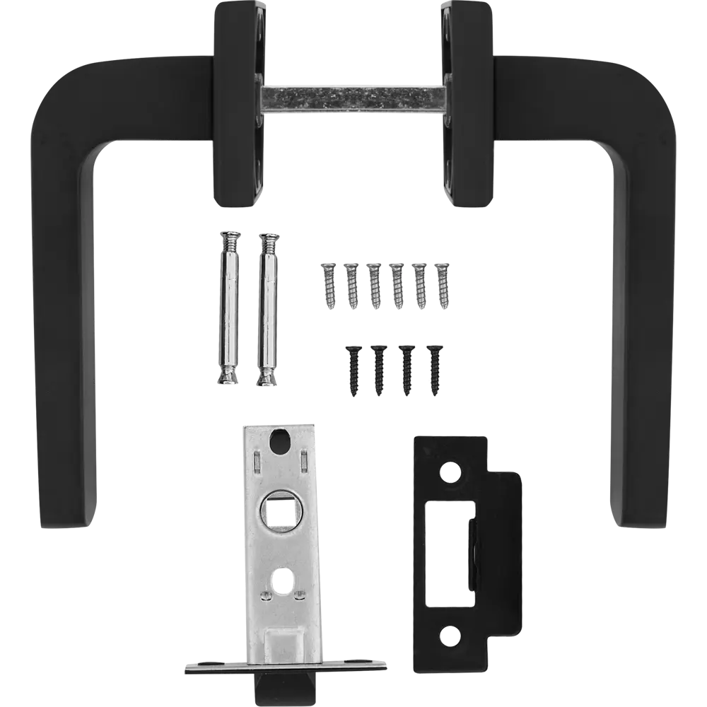 Дверные ручки Edson 360-Z01, без запирания, цвет черный 85063850 STLM-2153728  - Вид №1