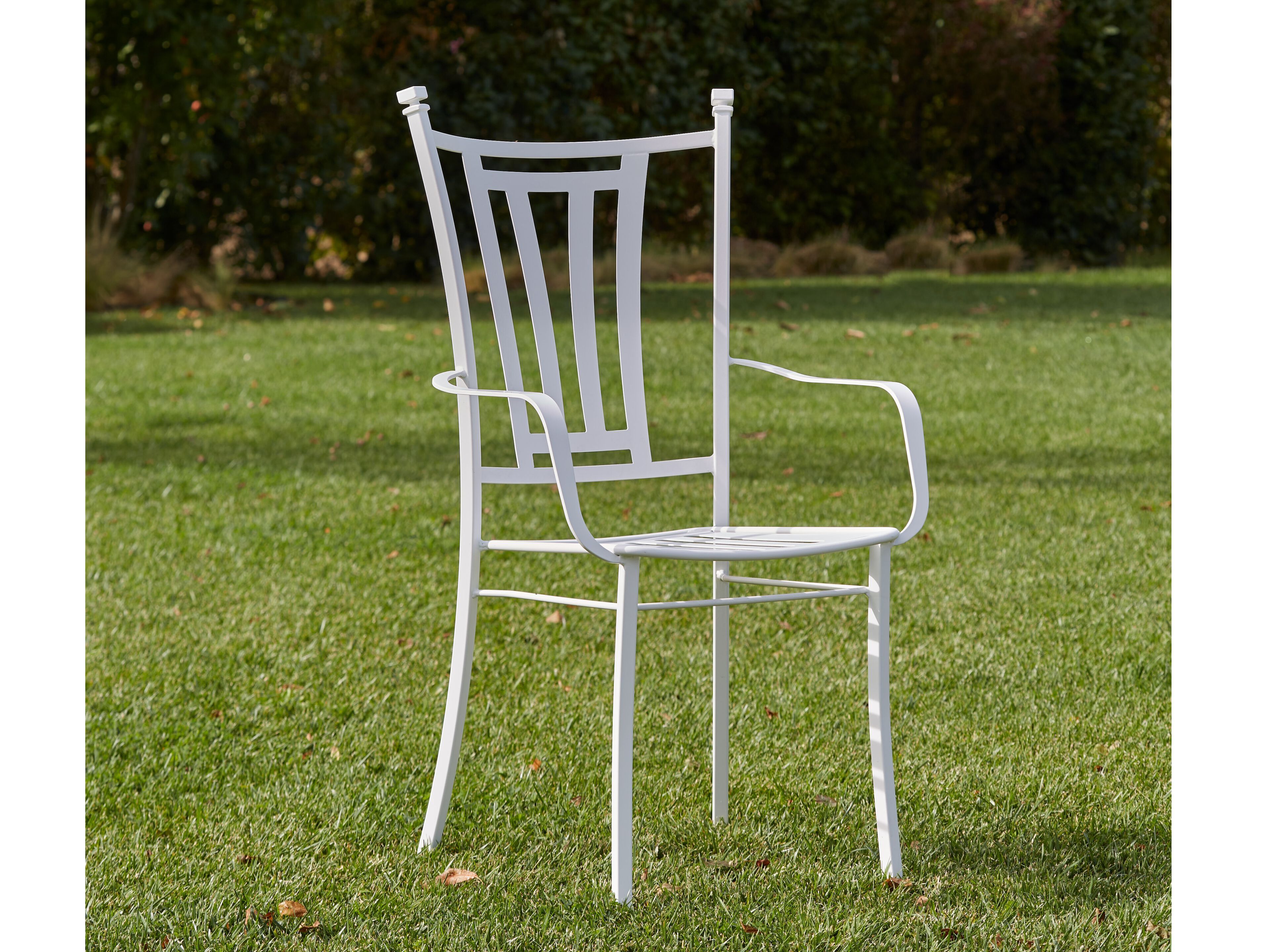 Садовый стул из нержавеющей стали с подлокотниками DOMIZIANI классический ARCH-00050676