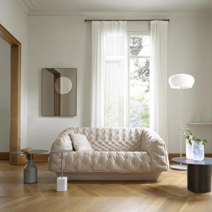 Ligne Roset Круглый журнальный столик из натурального камня для гостиной  19980370  - Вид №3