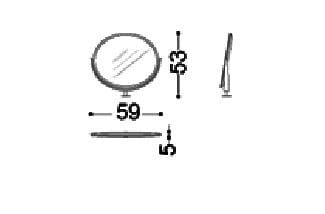 Круглое настольное зеркало OPERA CONTEMPORARY ORNELLA ARCH-00044420 - Вид №2