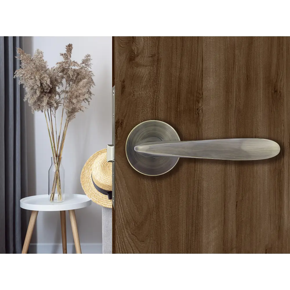 Дверные ручки Фабрика замков Cirta без запирания цвет бронза STLM-2068716 - Вид №4