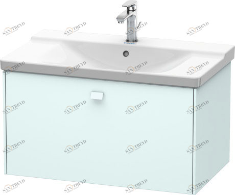 BR402100909 Тумбочка подвесная Brioso #BR4021 820 x 479 мм Светло-голубой матовый декор Duravit