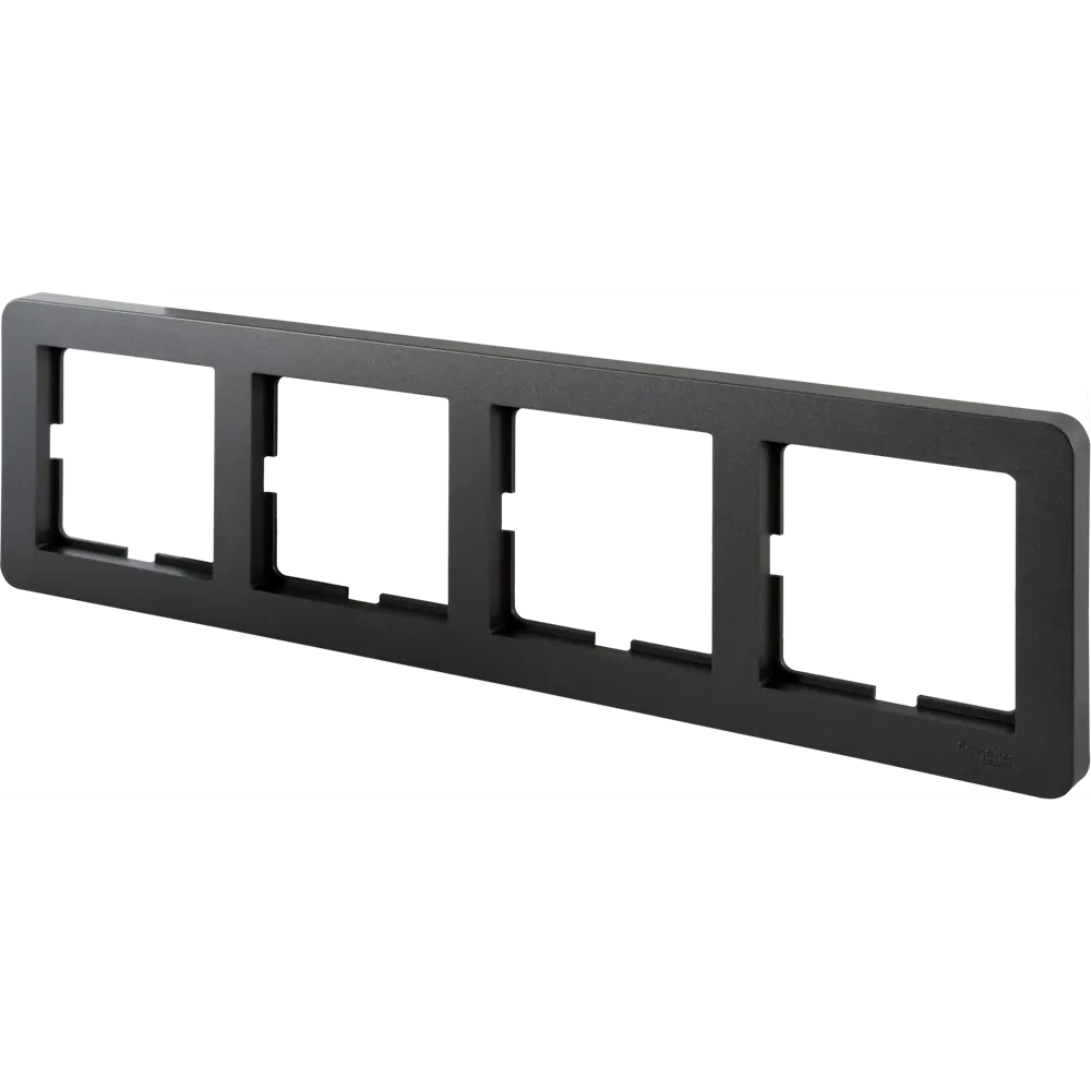 Рамка SYSTEME ELECTRIC W59 Deco для 4 розеток, графит 82593342 STLM-0030835 - Вид №2