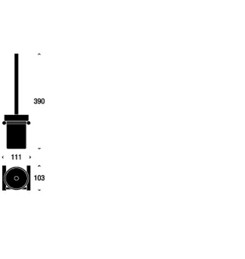 FROST Ершик для унитаза 5 » матовый Нержавеющая сталь Матовый N1106  - Вид №2