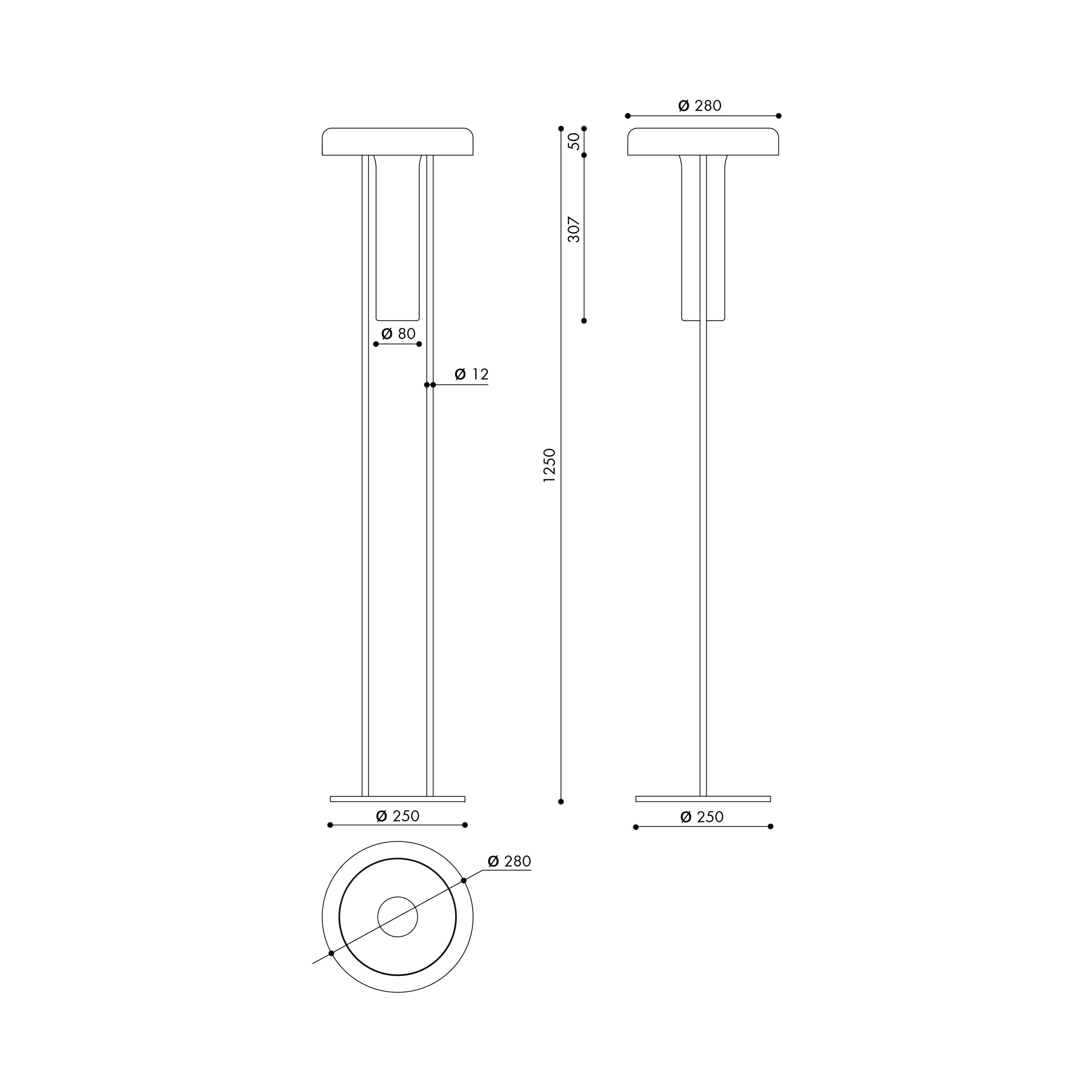 Алюминиевый светодиодный торшер Maytoni IKEBANA ARCH-00030854 - Вид №6