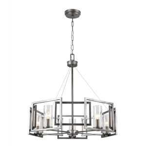 Люстра подвесная Granda 593/5, 5 ламп, 12 м², цвет античная бронза