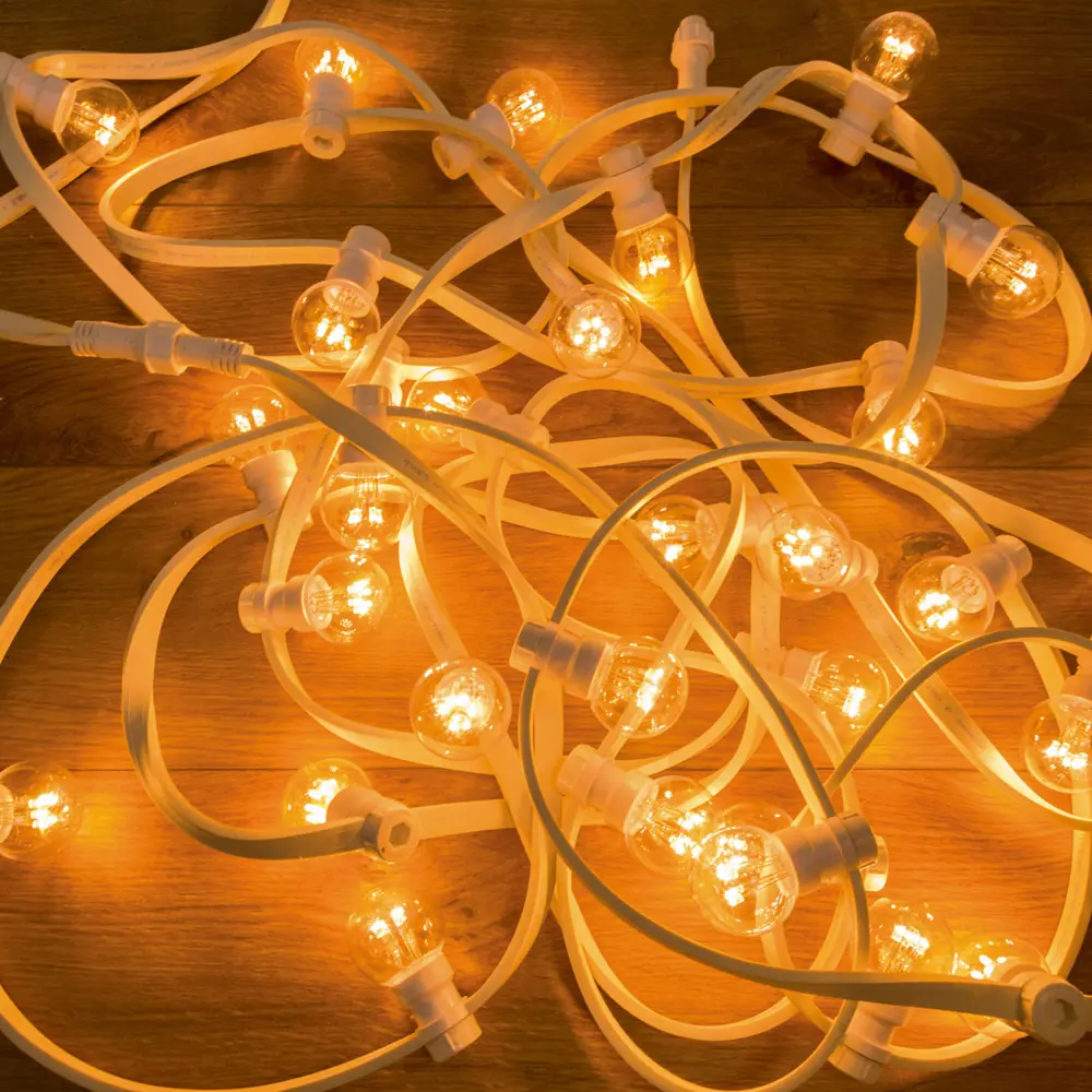 Гирлянда белт-лайт из лампочек Neon-Night Belt Light 10 м 30 ламп цвет теплый белый Santreyd STLM-2026374