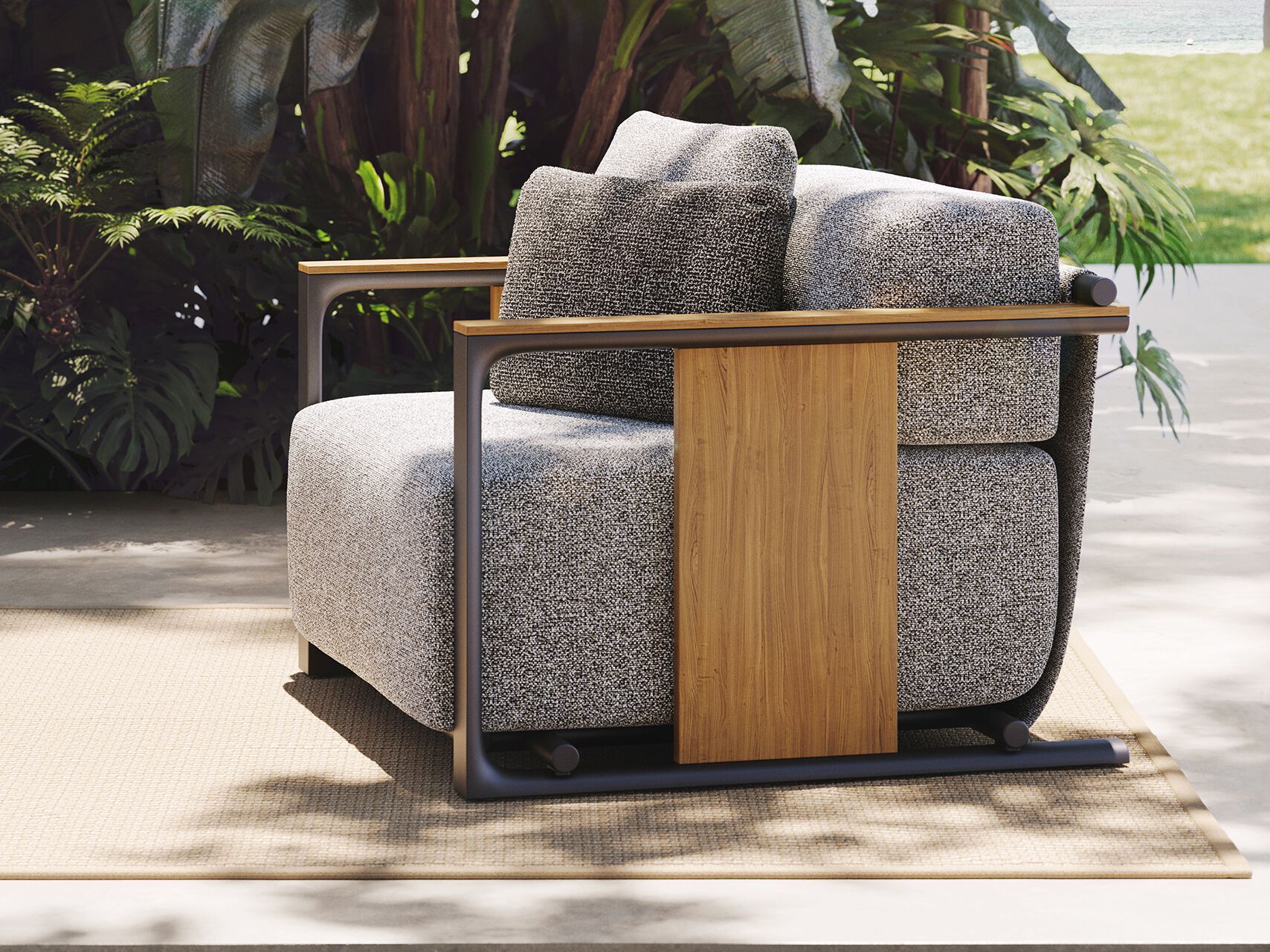 Тканевое садовое кресло с подлокотниками Vondom Тулум ARCH-00033622 - Вид №2