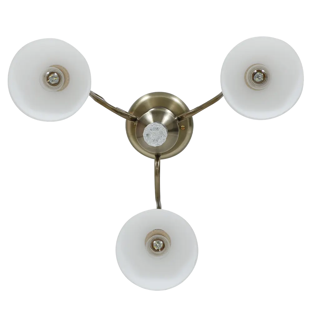 Люстра на штанге Primavera 3 лампы 12 м² цвет бронза SCHAFFNER STLM-2171529 - Вид №3