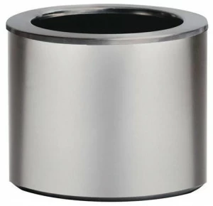 Hobby Flower Низкий круглый горшок из нержавеющей стали с автоматическим поливом Steel