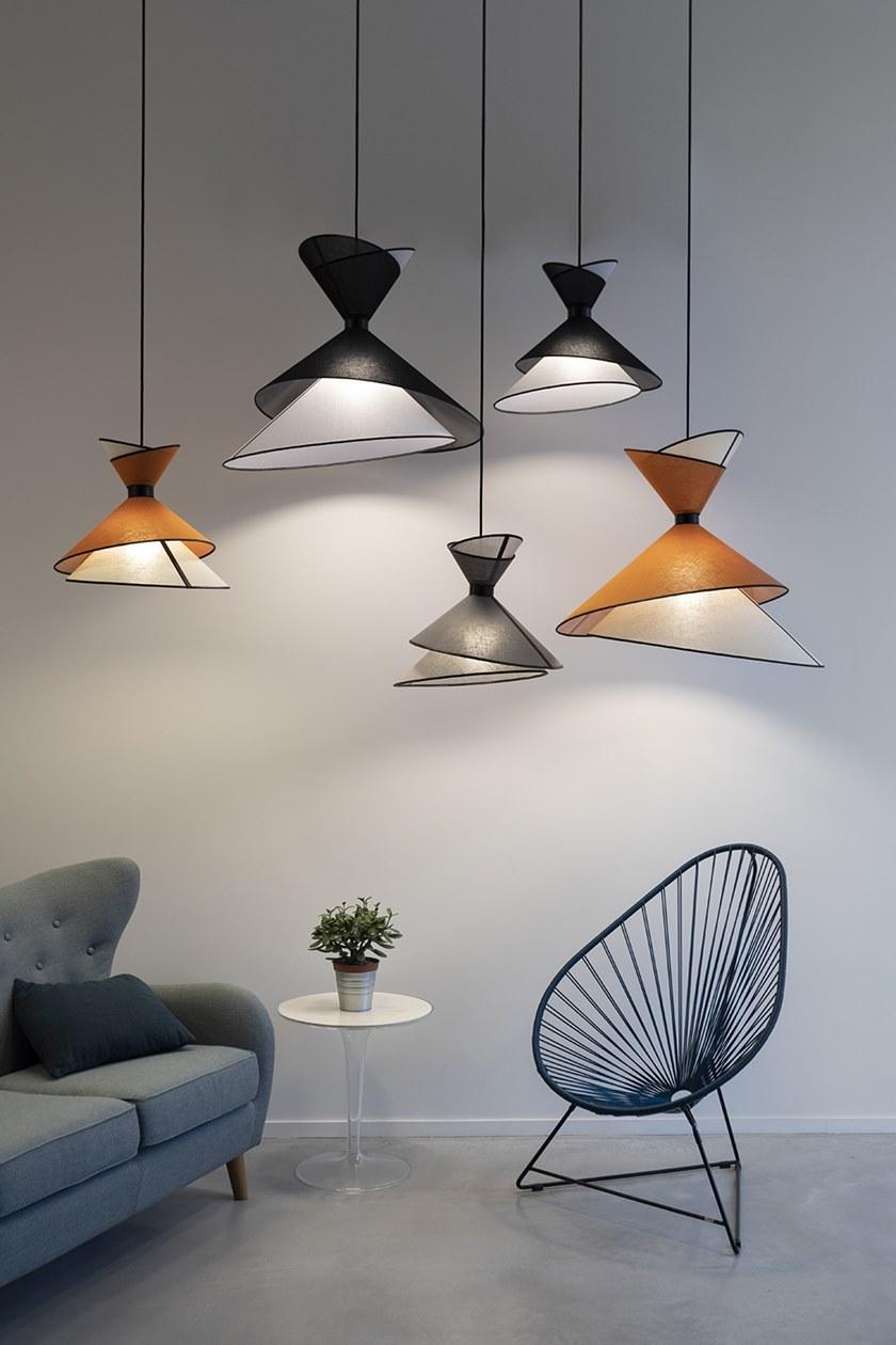 designheure Светодиодный подвесной светильник из ткани Kimono S44gkobc - Вид №3