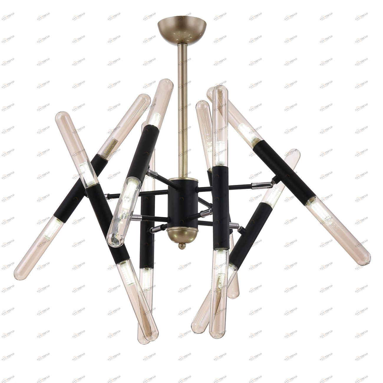 Люстра подвесная черная Edera FR5006PL-16B FREYA ДИЗАЙНЕРСКИЕ, MODERN 00-3956362 Черный 