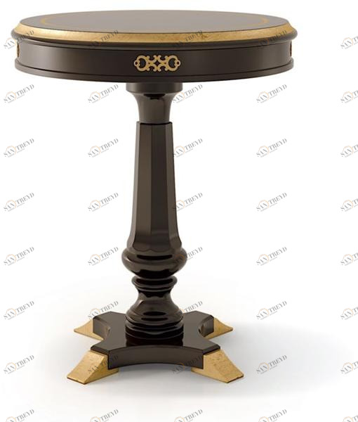 Carpanese Home Круглый высокий стол с основанием 4 звезды Heritage 6140