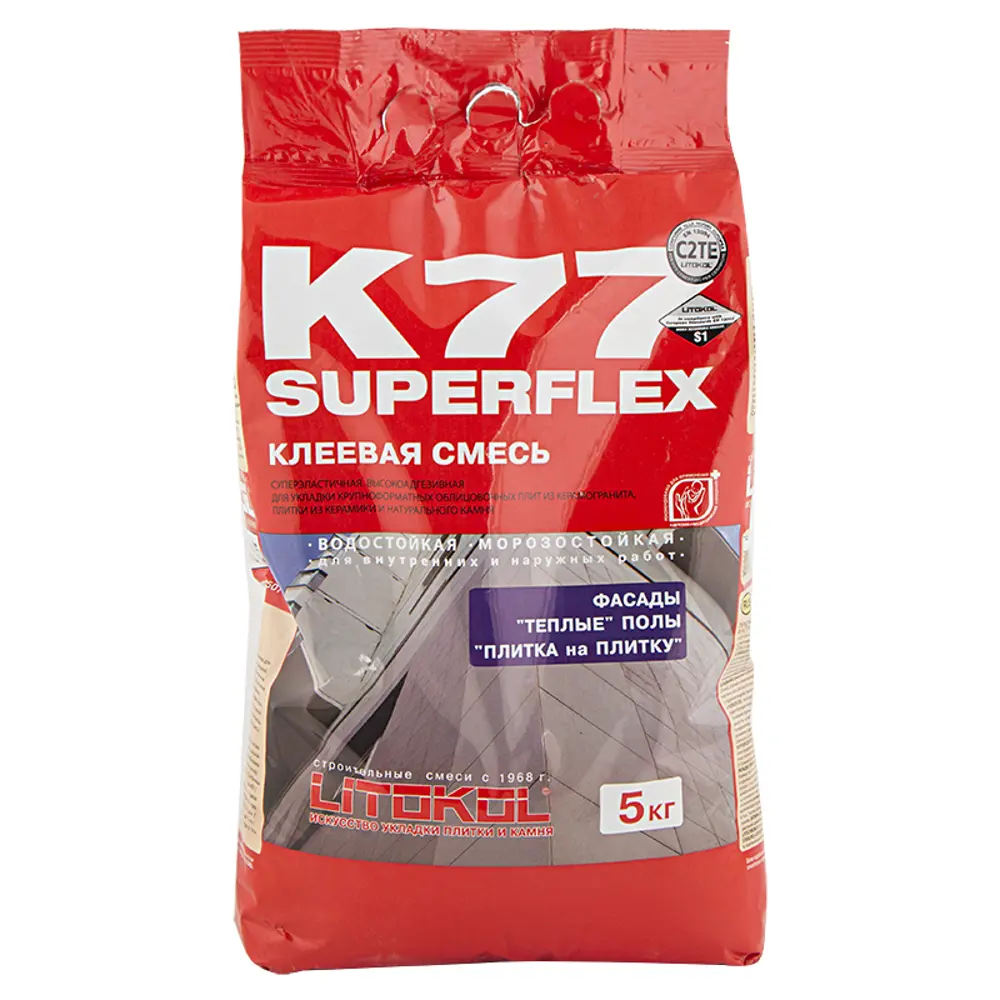 Клей для плитки Litokol Superflex K77 5 кг STLM-2119051