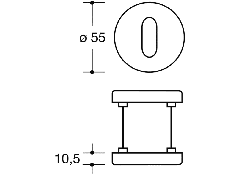 306.23PBKN Ключ-розетка, короткие кулачки HEWI System 111 | Polyamid  - Вид №6