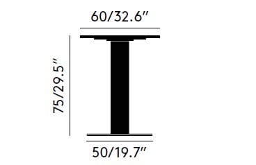 Круглый мраморный обеденный стол Tom Dixon Tube ARCH-00127480 - Вид №14
