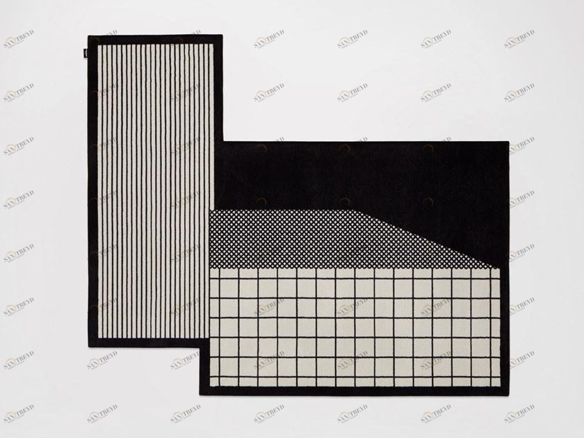 Antonio Lupi Design Бархатный коврик с геометрическими мотивами Tramato Tr653 Antoniolupi 